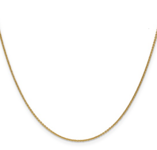 Yellow Gold Fine Cable Chain