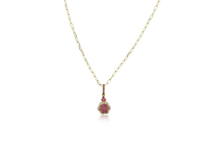 Ruby Rose Gold Pendant