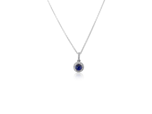 Sapphire Cabochon Pendant