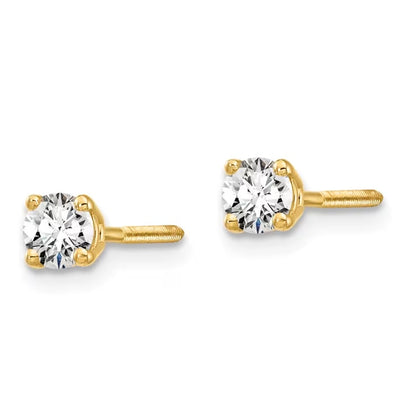 Estate Diamond Studs with Screw Backs