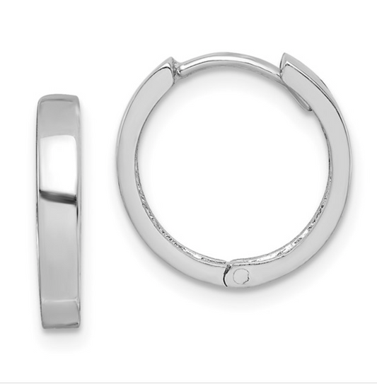 Sterling Silver Hinged Hoops