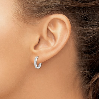 Sterling Silver Hinged Hoops