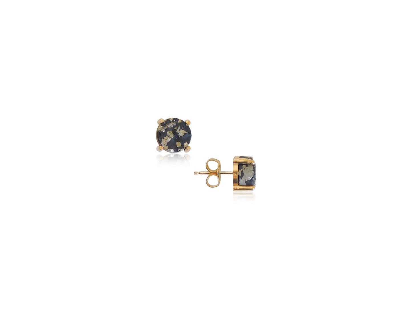 Slate Gold Earrings