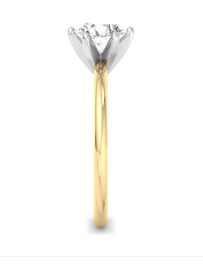 Natural Diamond Solitaire Engagement Ring
