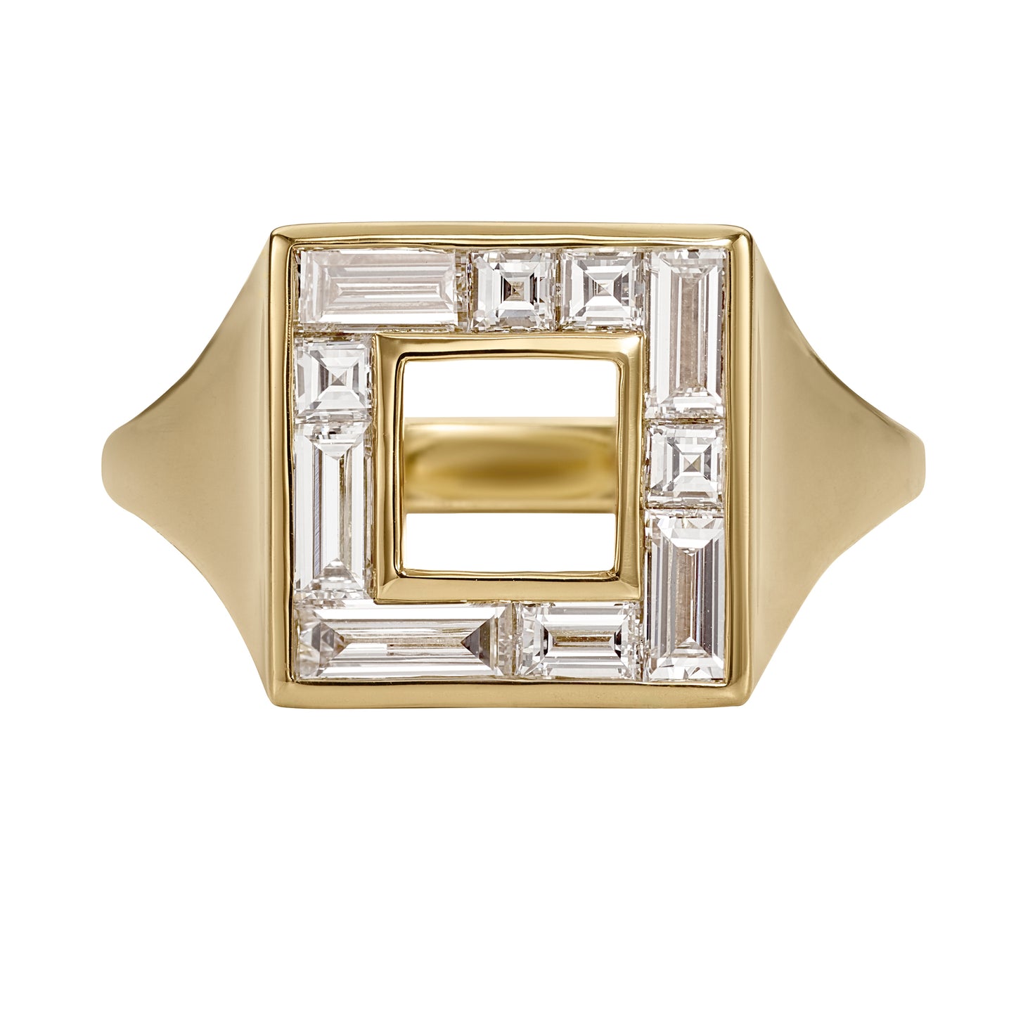 Geometric Signet Ring