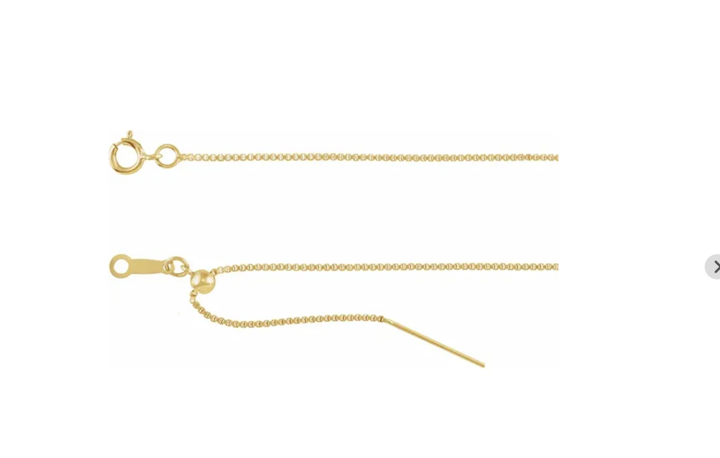 Threader Adjustable Gold Necklace