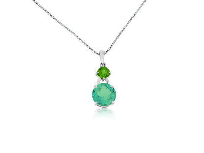 Topaz Peridot Pendant