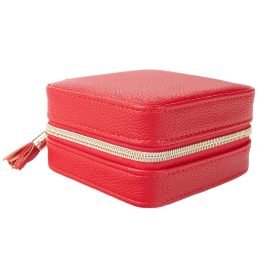 Red Travel Jewelry Case