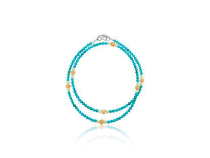 Turquoise Coral Pearl Strand