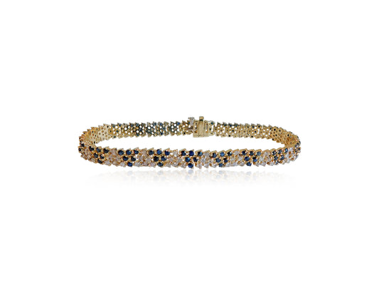 Sapphire and Diamond Estate Bracelet