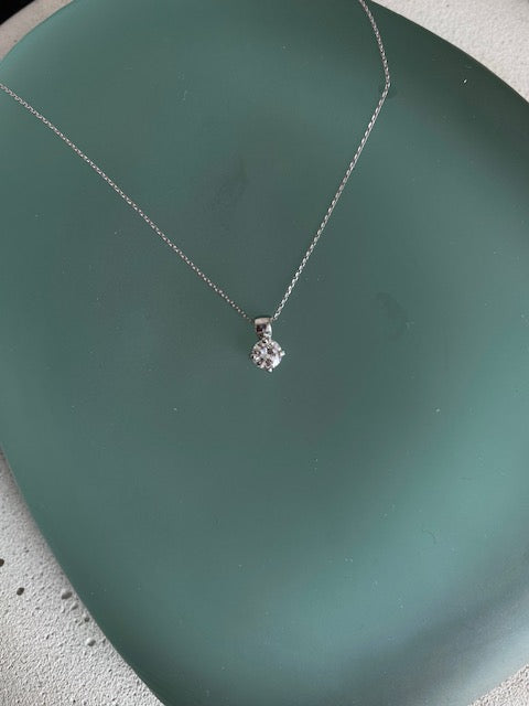 Diamond Solitaire Pendant