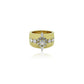 Wide Gold Disco Diamond Band