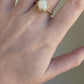 Opal and Diamond Gold Ring