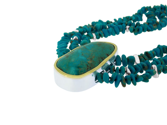 100 carat vintage piece of AZ turquoise from the 1970's - has been in  artist special stone stash! 