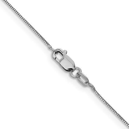 White Gold Baby Box Short Chain