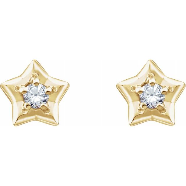 Youth Star Gold Earrings