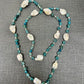 Baroque Pearl and Apatite Necklace
