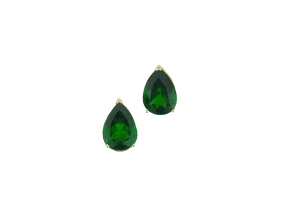 Chrome Diopside Pear Earrings