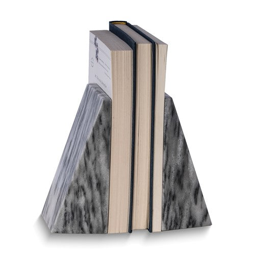 Carrera Grey Marble Bookends