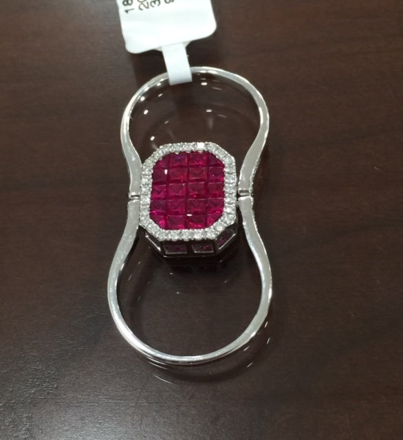 Ruby and Diamond Interchangeable Ring