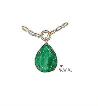 Brides Emerald Necklace