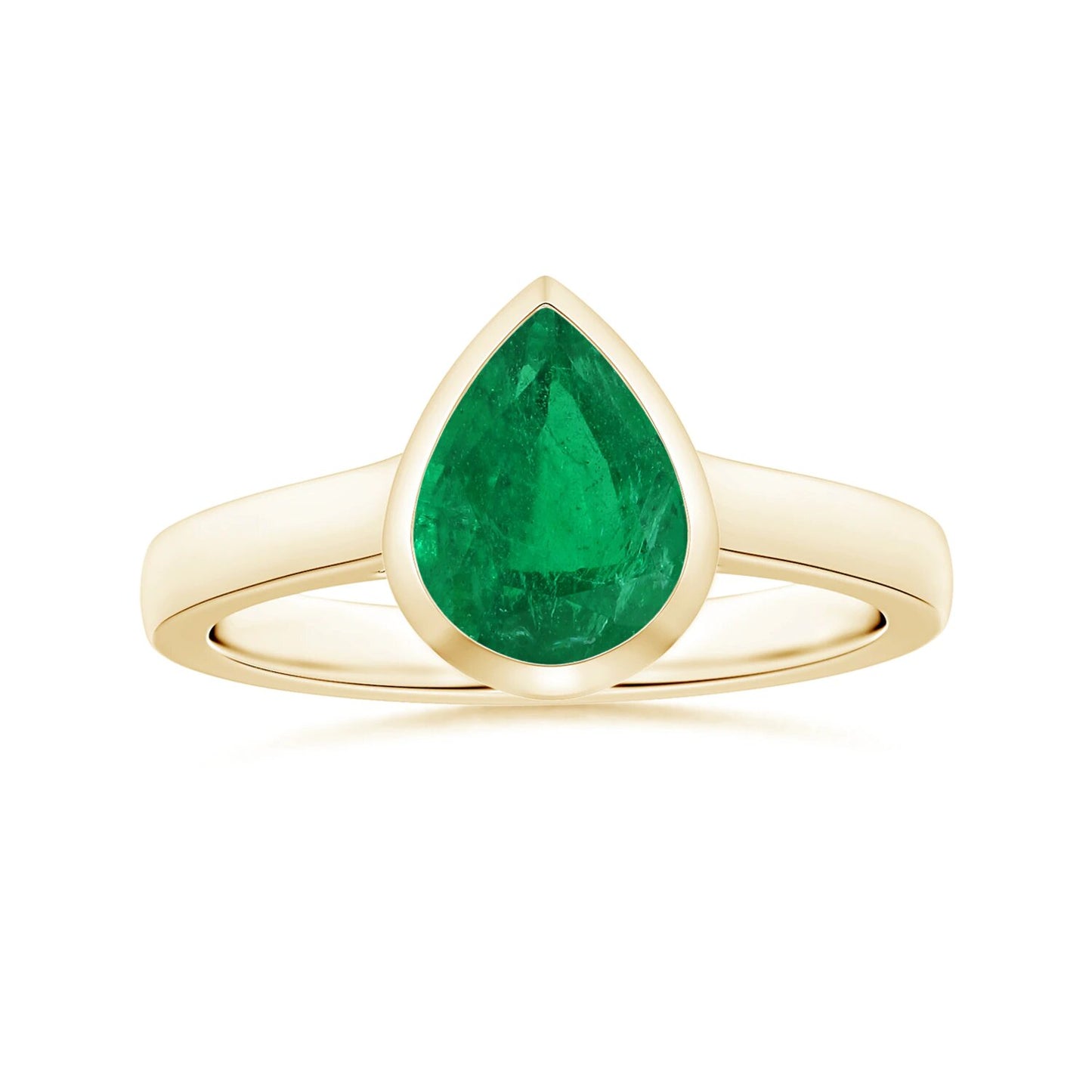 Pear Emerald Solitaire