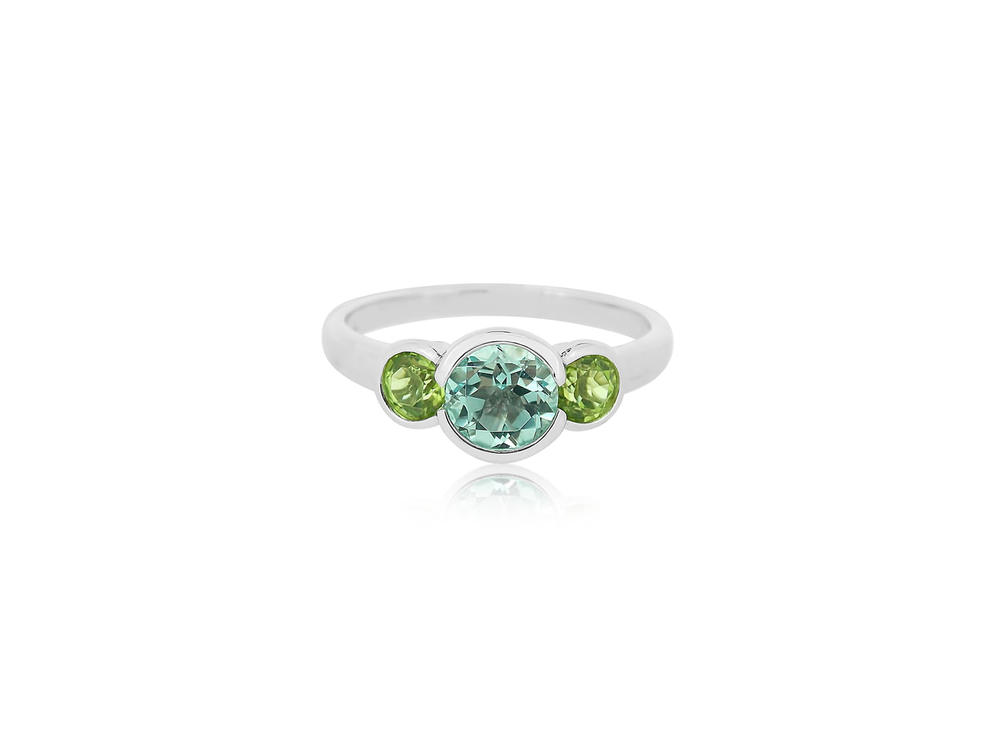 Peridot and Topaz Ring