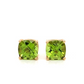 Peridot Gold Earring Studs