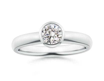 Bezel Set Diamond Solitaire