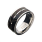 Mens Stainless Steel Wave Ring