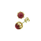 Pink Tourmaline Cabochon Earrings