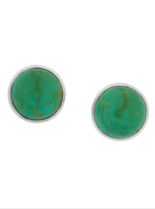 Green Turquoise Earrings