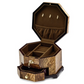 Rustic Burlwood Octagonal Jewelry Box