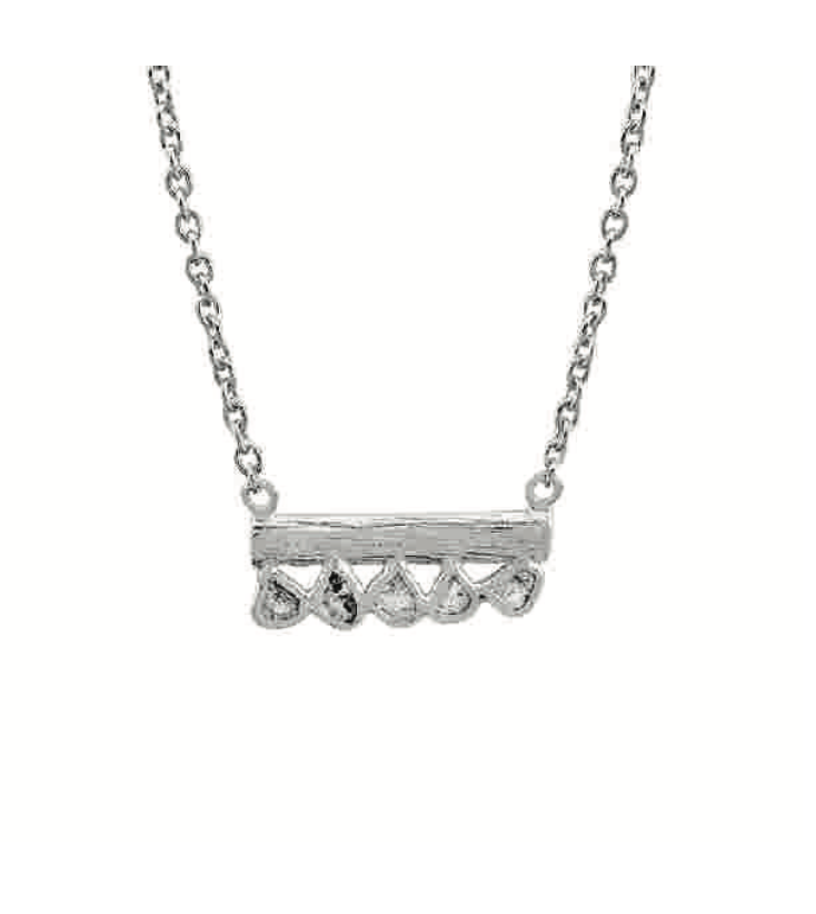 Diamond Slice Horizontal Bar Necklace