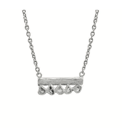 Diamond Slice Horizontal Bar Necklace