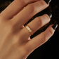 Woven Baguette Diamond Ring