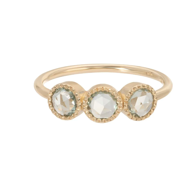 Green Sapphire Aria Ring