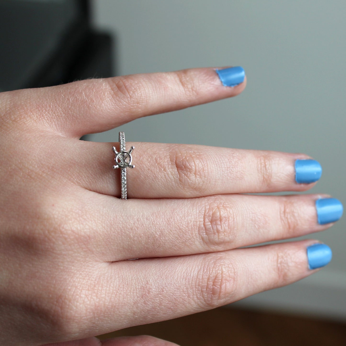 Semi Mount Accent Engagement Ring