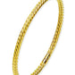 Golden Spiral Bangle Bracelet
