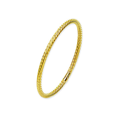 Golden Spiral Bangle Bracelet