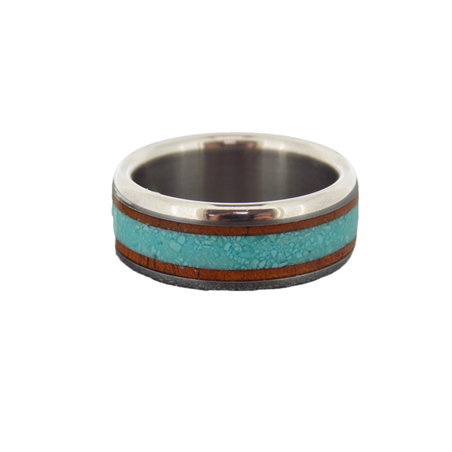 Wood and Turquoise Band