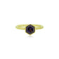 Amethyst Solitaire in Yellow gold