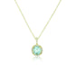 Aquamarine Diamond Necklace