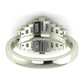Custom Art Deco Mothers Birthstone Ring