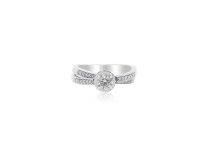 Diamond Criss Cross Ring