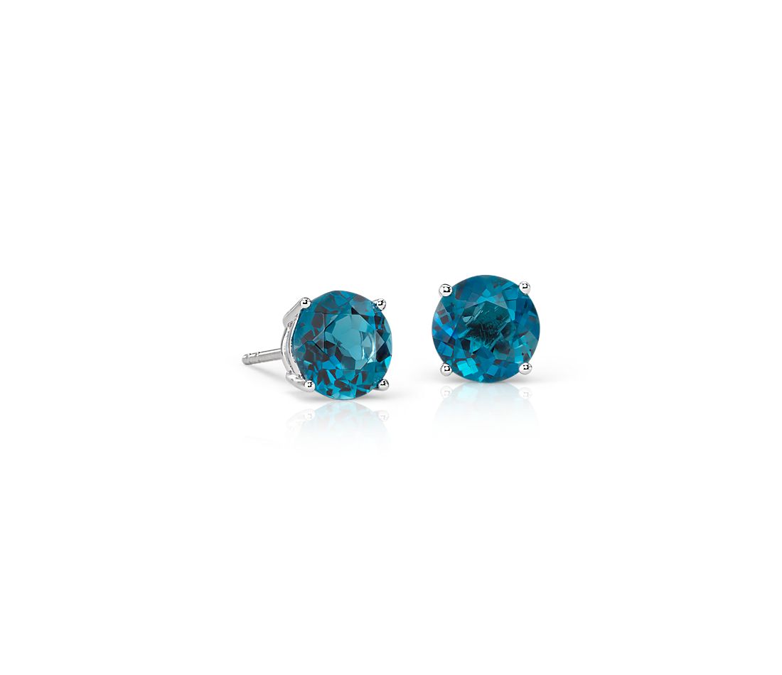 Blue Diamond Earring Studs