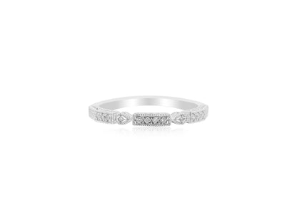 Milgrain Diamond Band