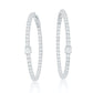 Alluring Diamond Oval Earrings