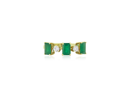 Emerald and Diamond Ring