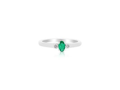 Emerald and Diamond Ring